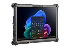 The Getac F120 tablet PC is designed to withstand abuse while being used in cold, hot, wet, or dusty environments. (Image source: Getac)