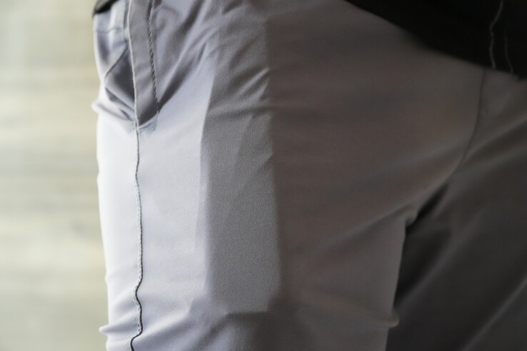 The Luna Ultra fits easily in short's pocket 