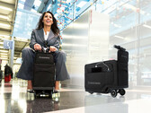 The ridable electric carry-on suitcase is supposed to help with long walks inside airports (Image: Modobag)