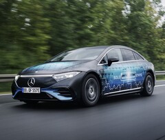 The electric Mercedes EQB completed a 750-mile test drive on a singel charge (Image source: Mercedes Benz)