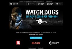 Watch Dogs for PC giveaway notification (Source: personal email)