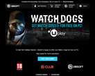 Watch Dogs for PC giveaway notification (Source: personal email)