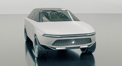 Apple Car will run a centrally integrated &quot;carOS&quot; similar to Tesla. (Image Source: Vanarama)