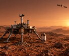 Concept art of China’s Tianwen-3 mission, which aims to return Martian rock and soil samples to Earth.