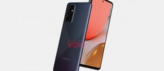 A Galaxy A72 (5G) render. (Source: Voice)