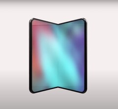 Unofficial render of Apple's first foldable iPhone. (Image source: Concept Creator via YouTube)