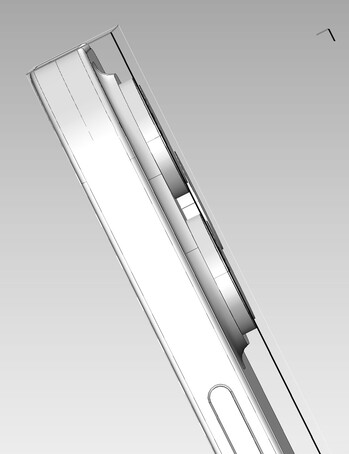 iPhone 14 Pro Max CAD render - Rear camera mount. (Image Source: @VNchocoTaco on Twitter)