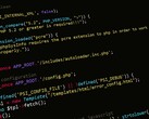 PHP source code on a dark screen