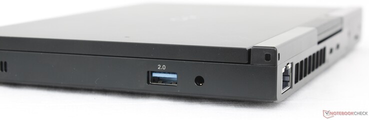 Right: USB-A 2.0, 3.5 mm headsetRight: USB-A 2.0, 3.5 mm headset