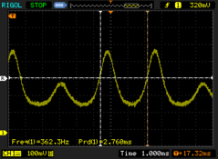 OLED flickering below 16% (178.6 - 362.3 Hz)