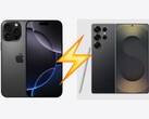 The Samsung Galaxy S25 Ultra gave the iPhone 16 Pro Max a run for its money in PhoneBuff's speed test. (Image source: Apple, Samsung, edited)