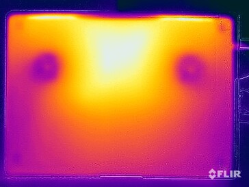 Stress test surface temperatures (bottom)