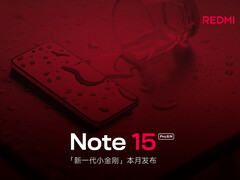 One of Xiaomi's new Redmi Note 15 Pro smartphones face up revealing its flat display. (Image source: Xiaomi - edited)
