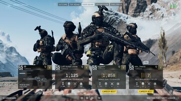 One of the 5 post-match screens.