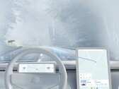  A render of how a Volvo car with a Spectralics wide filed of view HUD might look like. (Image: Volvo)