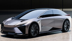 Lexus LF-ZC electric sedan: more streamlined than the Mercedes EQS.