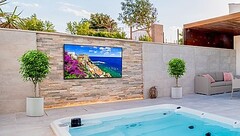 The Neptune Full Sun Outdoor Smart TV. (Source: Peerless-AV)