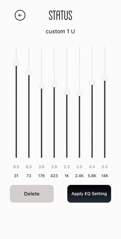 Creating a custom sound mode is basic but effective.