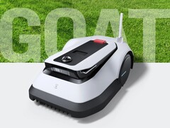 The ECOVACS GOAT G1 robot lawn mower has dual cameras and ToF sensors. (Image source: ECOVACS)