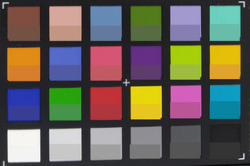 ColorChecker: The target color is displayed in the bottom half of each field.