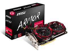 MSI RX 570 Armor MK2. (Source: Videocardz)