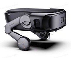 The Roborock Saros Rover can stand on two legs. (Image source: Roborock)