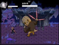 A snapshot from the the fan-made Black Myth: Wukong 2D pixel version. (Image source: 火山哥哥 via bilibili.com) 