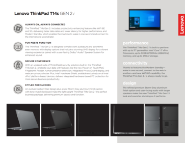 New Lenovo ThinkPad T14s Gen 2 stays with 169 & adopts 1.5 mm travel
