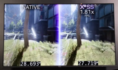 XeSS is almost 2x faster than native. (Image Source: Intel)