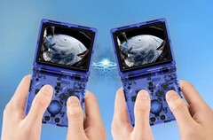 Anbernic has leaned heavily into Nintendo's classic colours for the release of the RG35XX SP. (Image source: Anbernic)