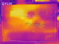 Heat development, bottom (idle)