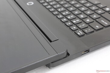One of the few 18-inch gaming laptops where the lid can open the full 180 degrees