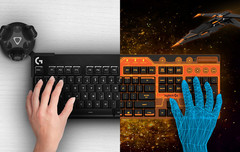 HTC and Logitech have teamed to bridge keyboards with VR. (Source: HTC)