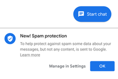 Google&#039;s Android Messages app now offers baked in spam blocking. (Source: Slashgear)