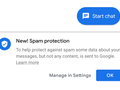 Google's Android Messages app now offers baked in spam blocking. (Source: Slashgear)