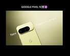 Pixel 10 in Limoncello color sporting a telephoto camera. (Image source: mcytech on TikTok)
