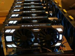 Vectordash aims to bring smooth gameplay for systems that do not integrate a gaming GPU by tapping the power of unused cryptomining GPU rigs. (Source: ebay)