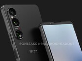 The Xperia 1 VI is rumoured to be shorter but wider than the current Xperia 1 V. (Image source: @OnLeaks & Android Headlines)