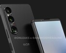 The Xperia 1 VI is rumoured to be shorter but wider than the current Xperia 1 V. (Image source: @OnLeaks & Android Headlines)