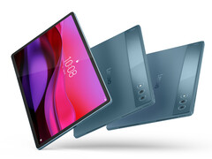 The Yoga Tab Plus comes in Seashell and Tidal Teal colour options running Android 15. (Image source: Lenovo)