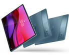 The Yoga Tab Plus comes in Seashell and Tidal Teal colour options running Android 15. (Image source: Lenovo)