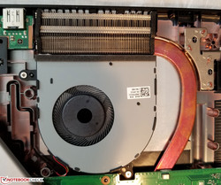 One of two internal cooling fans