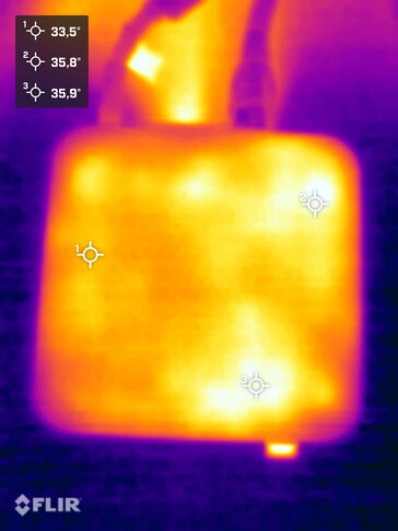 Acer Revo Box RB102 during the stress test stress test (top view)