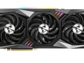 The MSI GeForce RTX 3080 GAMING X TRIO 10G card can boost to 1,815 MHz. (Image source: MSI)