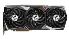 The MSI GeForce RTX 3080 GAMING X TRIO 10G card can boost to 1,815 MHz. (Image source: MSI)