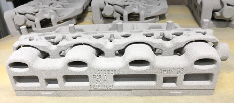 3D printed sand cores made using voxeljet technology (Image Source: Loramendi)