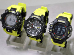 From left to right, the Casio GW-9500MRY-1A9 Mudman, GR-B300RY-1A9 GravityMaster, GPR-H1000RY-1A9 RangeMan. (Image source: @geesgshock on Instagram))