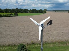 The first five prototypes of the lightweight small wind turbine have already been handed over to the BBF Group for testing. (Image source: Fraunhofer Institute)