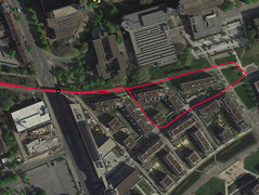 GPS test: Garmin Edge 500 - A loop around a residential area
