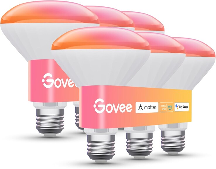 The new Govee BR30 E26 Smart Bulb. (Image source: Govee)